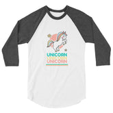 Unicorn Unicorn Unicorn 3/4 Sleeve Raglan Shirt